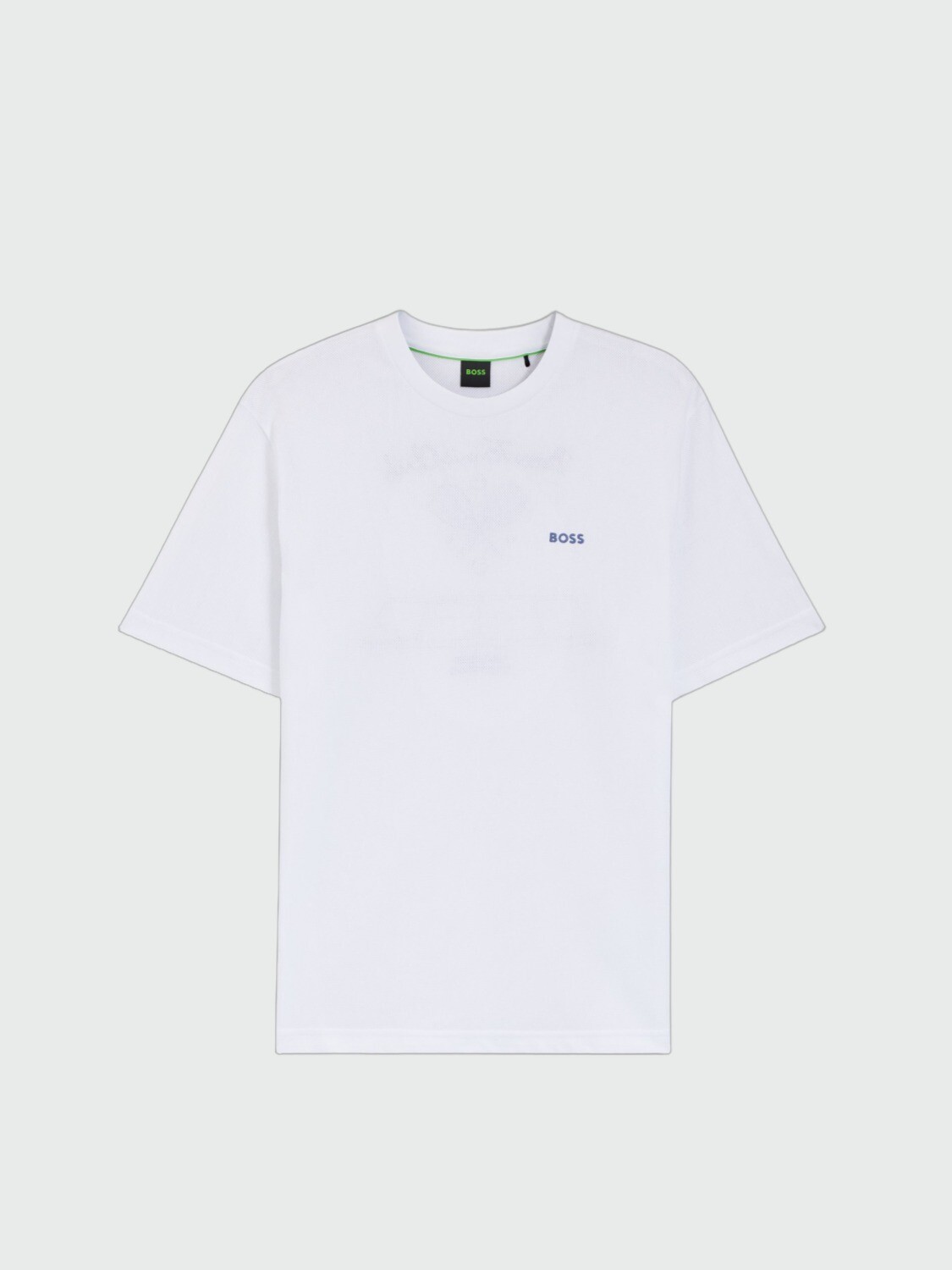 BOSS - Remera Member Mesh 1 Blanco