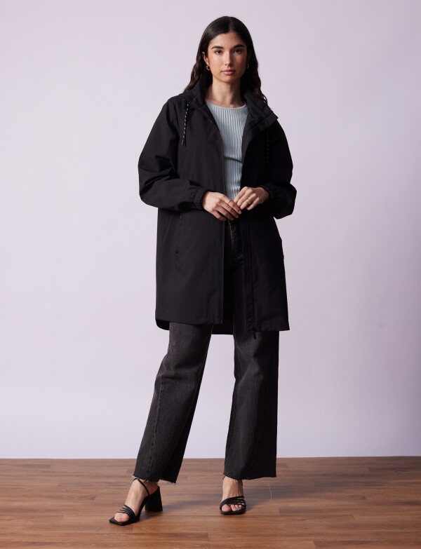 Gabardina Water Repellent NEGRO