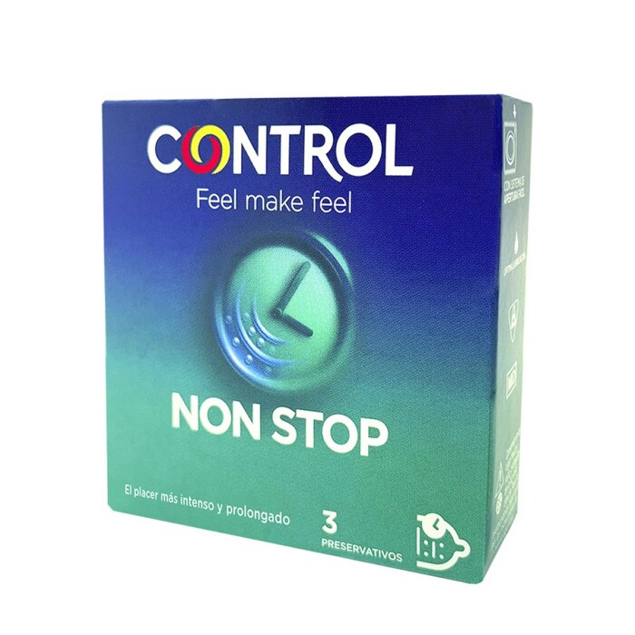 CONTROL NON STOP CONDOMS CJ X 3 UNID. única
