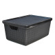 Caja organizadora con tapa 16 lts NEGRO