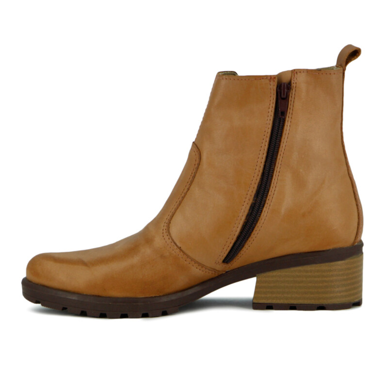 Macri Bota Caña Baja Suela Tr Taco Foliado Maiz-animal Print