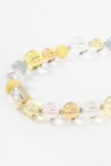 Collar cuentas transparencia multicolor