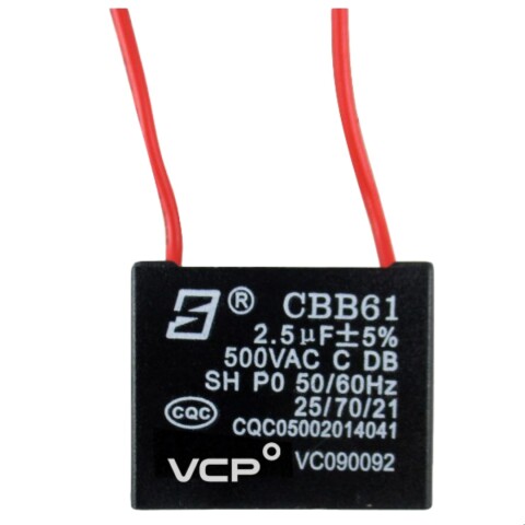 CAPACITOR 2,5 MF 50/60 HZ 500V P/VENTILADOR CAPACITOR 2,5 MF 50/60 HZ 500V P/VENTILADOR