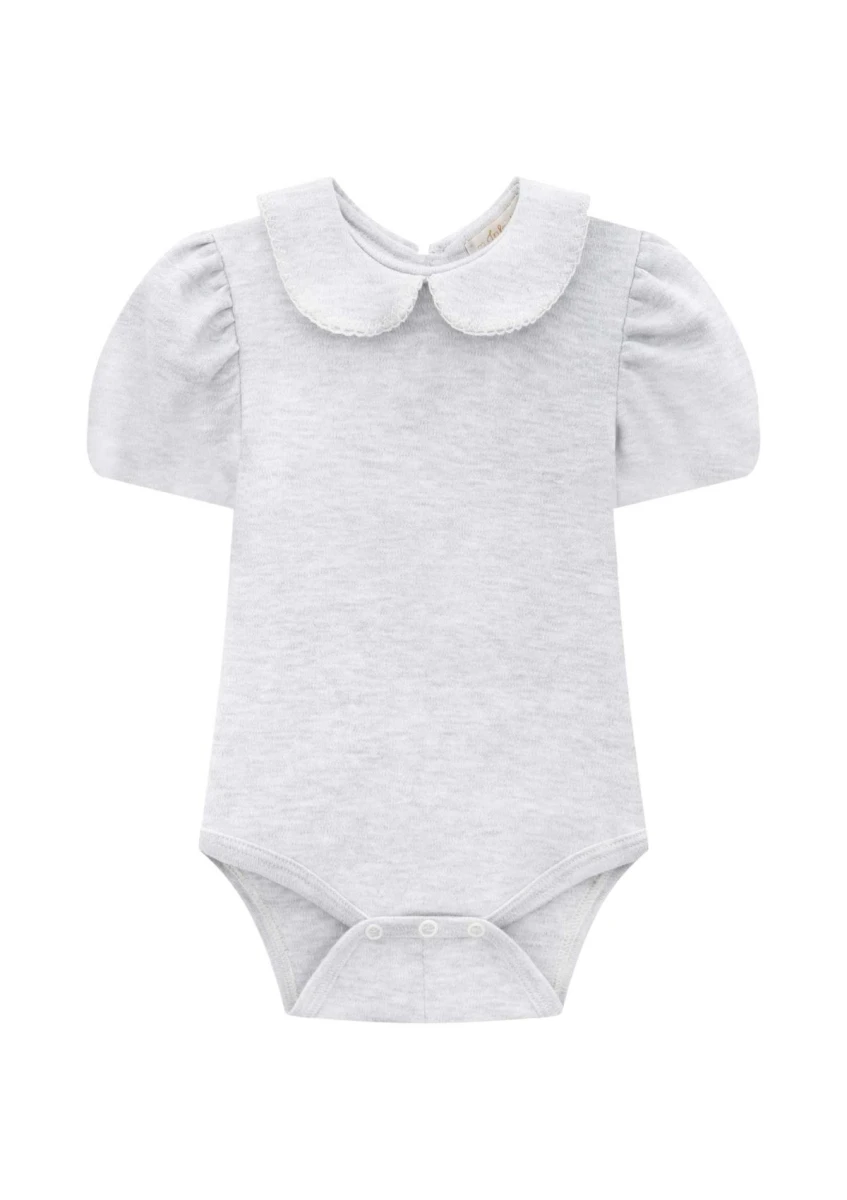 Body cuello Peter Pan - Gris 