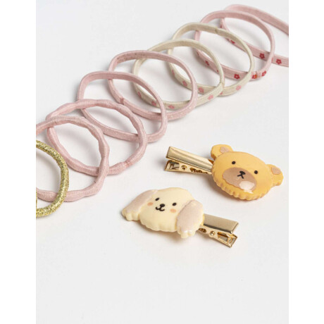 Sets Pelo Infantiles Animalito Combinacion Multicolor
