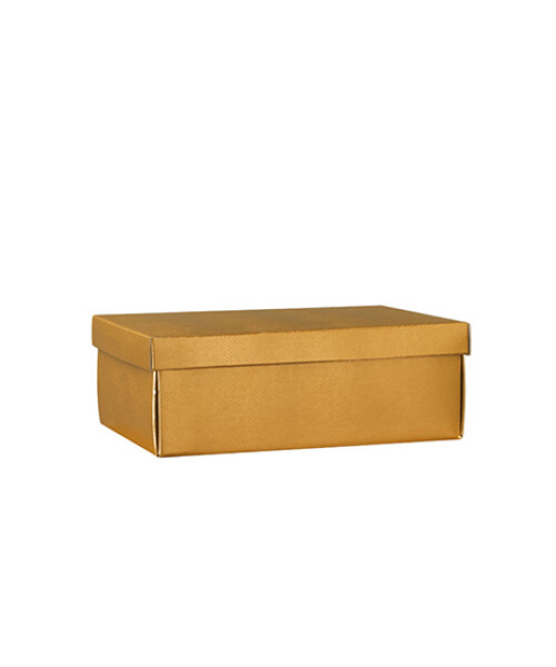 CAJA+TAPA EASY 38X26X13 cm SKIN ORO