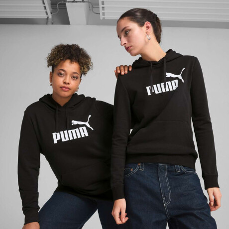 Abrigo Ess N°1 Logo Hoodie Tr de Mujer Negro