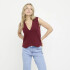 VMGOLD SL V-NECK VEST Syrah