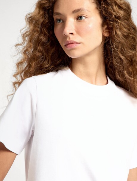 CAMISETA BÁSICA MANGA CORTA BLANCO