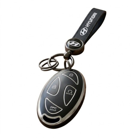 Llavero Para Hyundai Creta - Tucson - Kona Color Negro Llavero Para Hyundai Creta - Tucson - Kona Color Negro