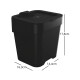 Tarro de residuos 2,5L NEGRO