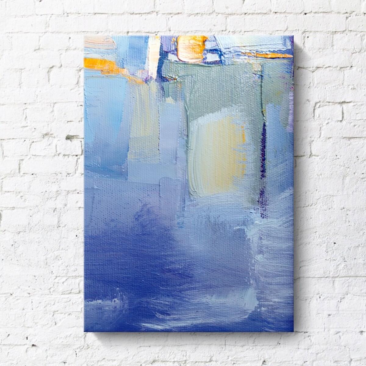 Cuadro Bastidor Abstracto Gama Azul - Océano 