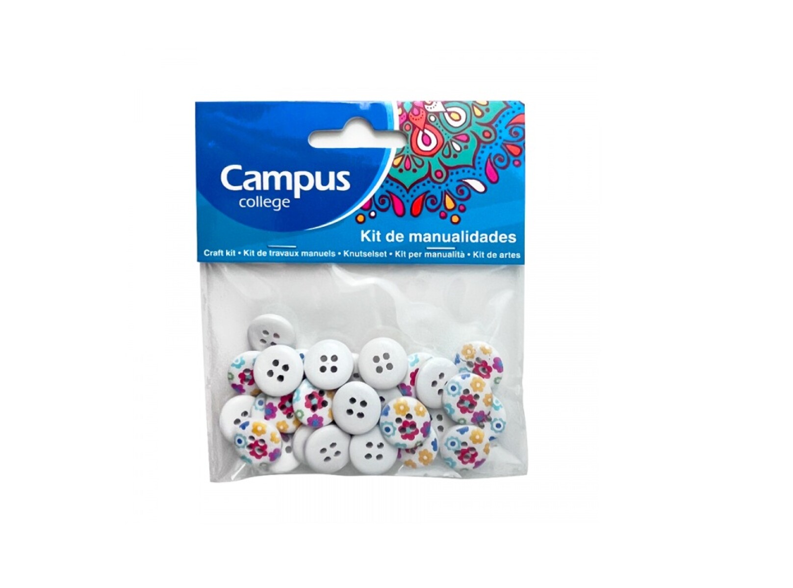 Confetti Campus Botones Decorados x 30 