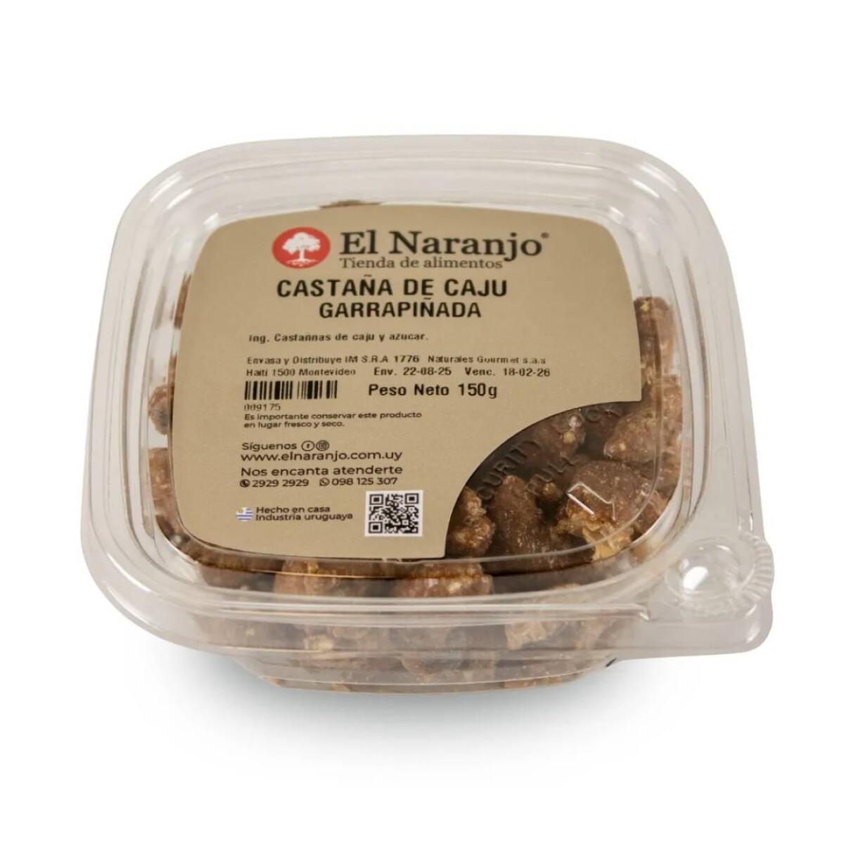 Castañas de Caju El Naranjo 150 Grs - Garrapiñadas 