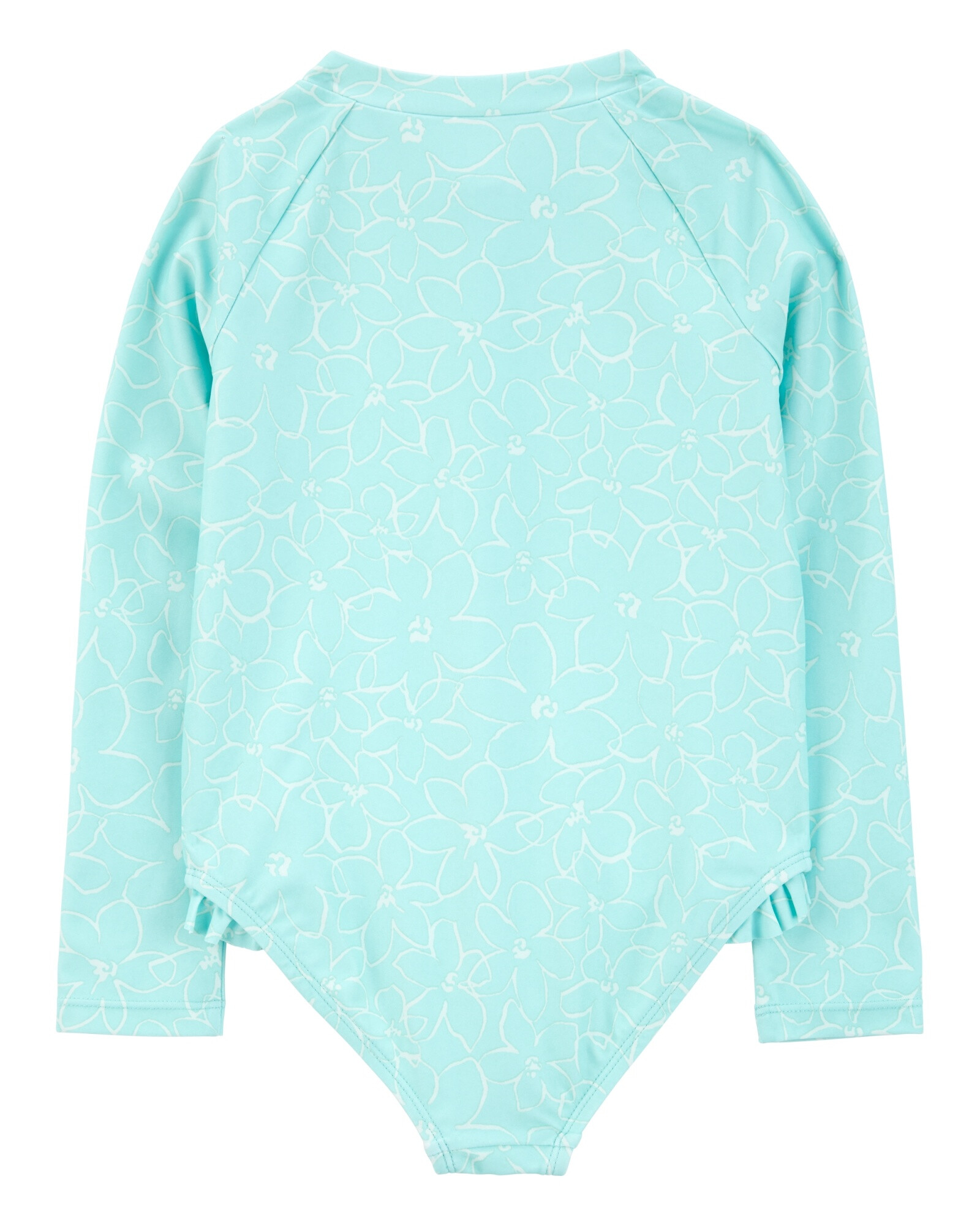 Malla de baño una pieza, manga larga, con protección upf 50+, diseño floral Malla de baño una pieza, manga larga, con protección upf 50+, diseño floral