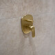 Griferia De Ducha De Empotrar Monocomando Brushed Gold Fv. Complementar Con Fv-Base-Universal GAMAS DE AMARILLO