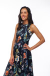 VESTIDO LULANI ESTAMPADO AZUL MARINO