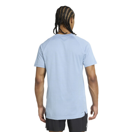 Remeras Adidas Gym+ Masculino Celeste