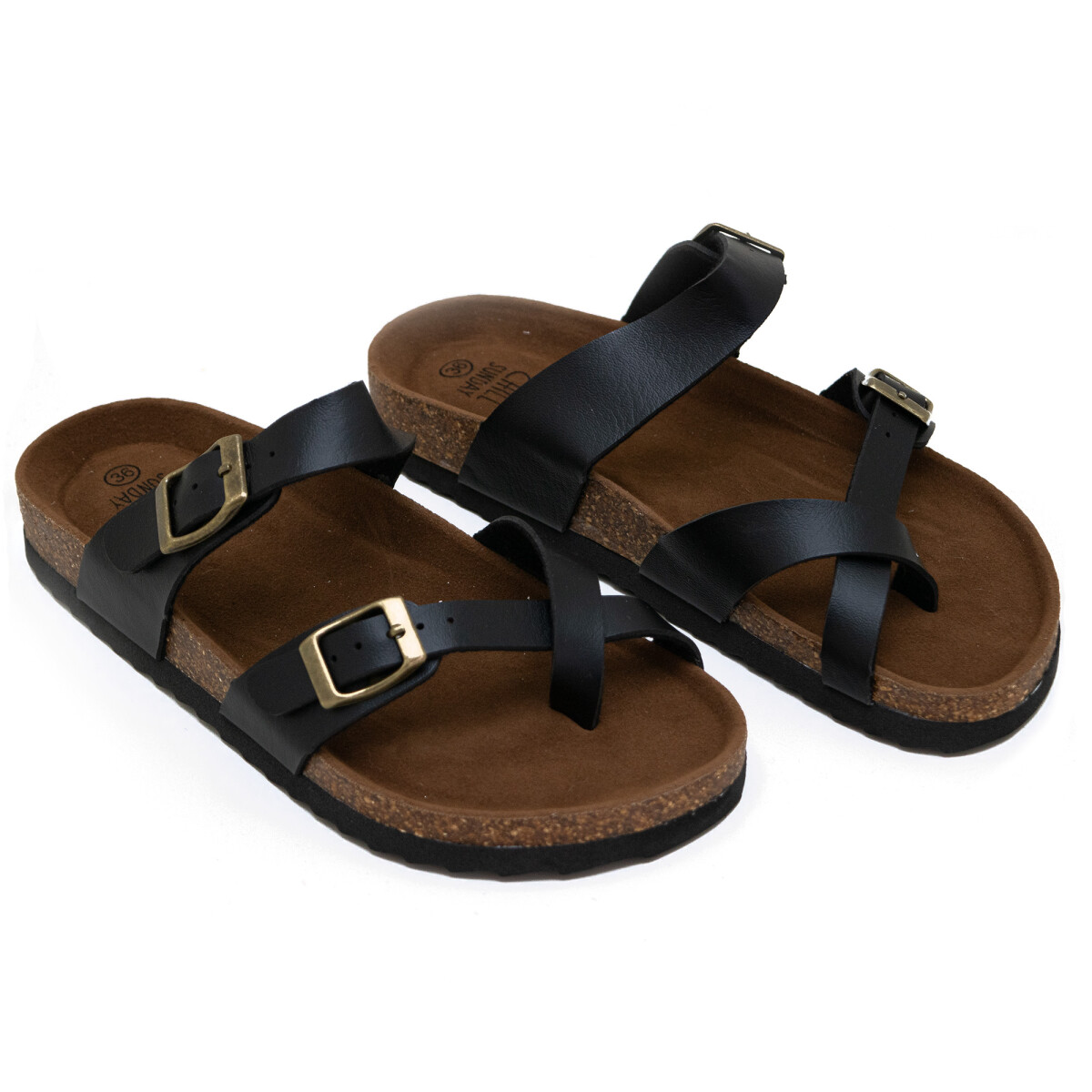 Sandalias Chill Sunday de Mujer - YF02W - Negro 