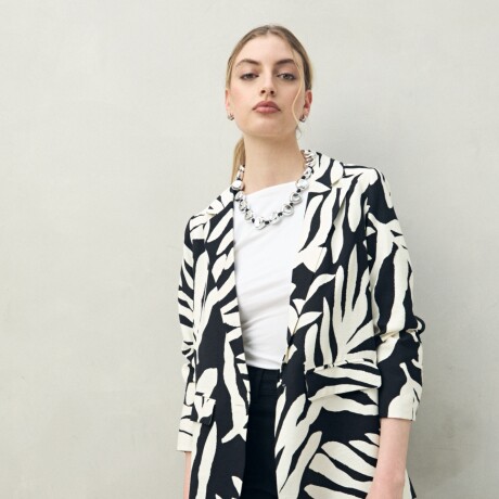 BLAZER IRENE Negro/Crudo