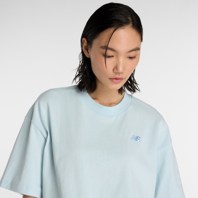 Remera New Balance de Dama - Logo Oversized - WT43536FRL BLUE