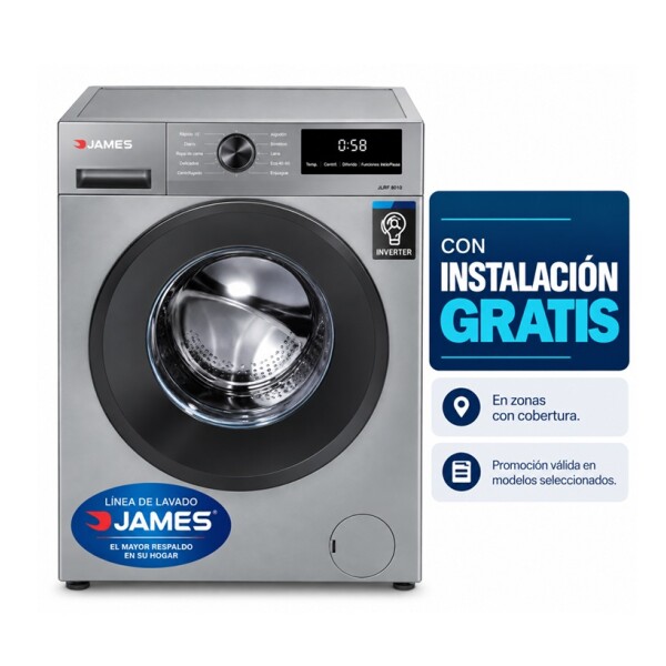 Lavarropas automático James Carga Frontal Titanium LR 8140 Lavarropas automático James Carga Frontal Titanium LR 8140
