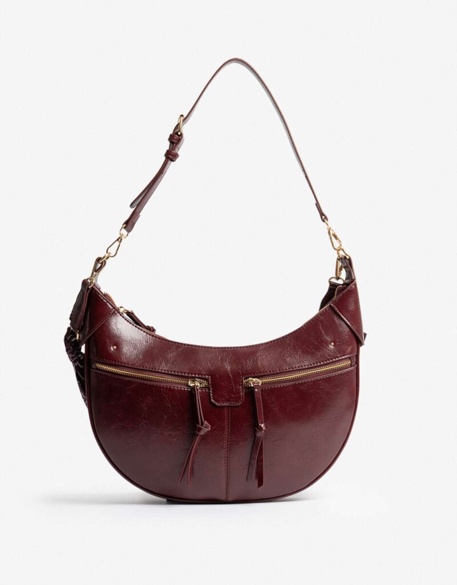 Cartera Hobo Burgundy - Rojo Burdeaux 