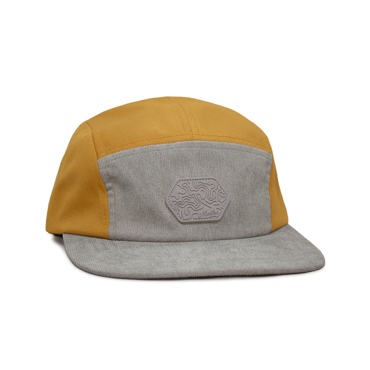 Gorro Martha Zonda 5-Panel Hat I - Mostaza - Gris 