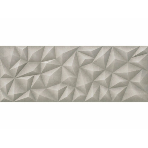 Ceramica Gris Mate Decorada 3D 45X120Cm Pared GAMAS DE GRIS