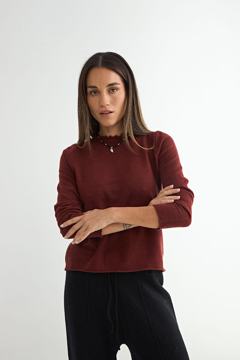SWEATER NERINE - BORDO 