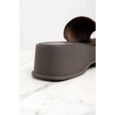 Zueco Gamuza Chocolate