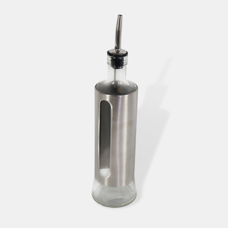 CONDIMENTERO VIDRIO/PLATA Unica