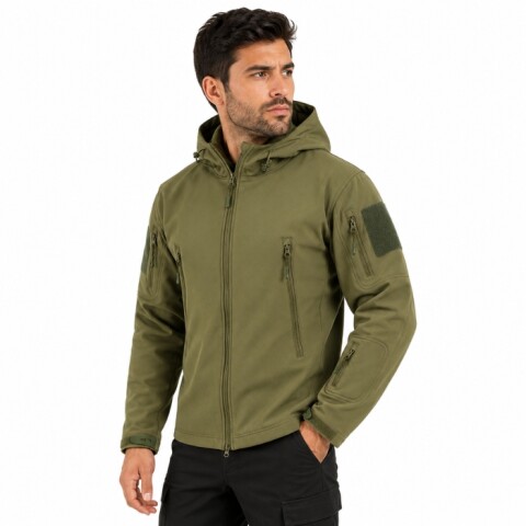 Campera Táctica en Neopreno Verde