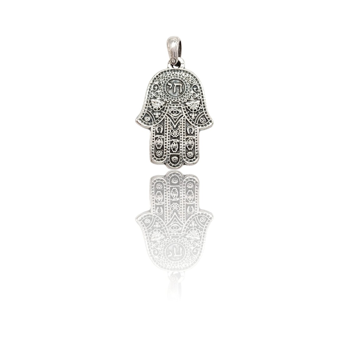 Dije Mano de Fátima inflada- Plata 925 - Sin piedra-CP4603 - sinpiedra 