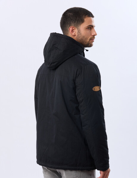 CAMPERA REVERSIBLE CAPITONEADA Negro