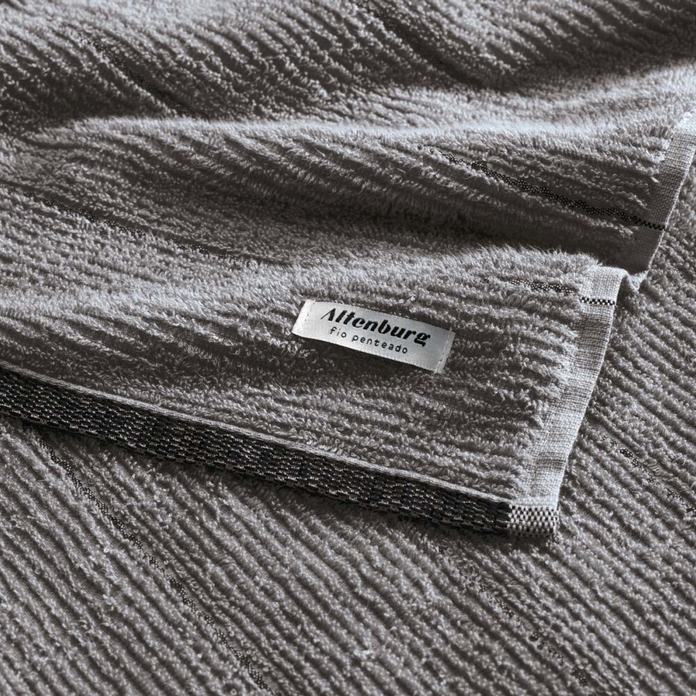 TOALLA DE MANO ALGODON GRIS SOHO