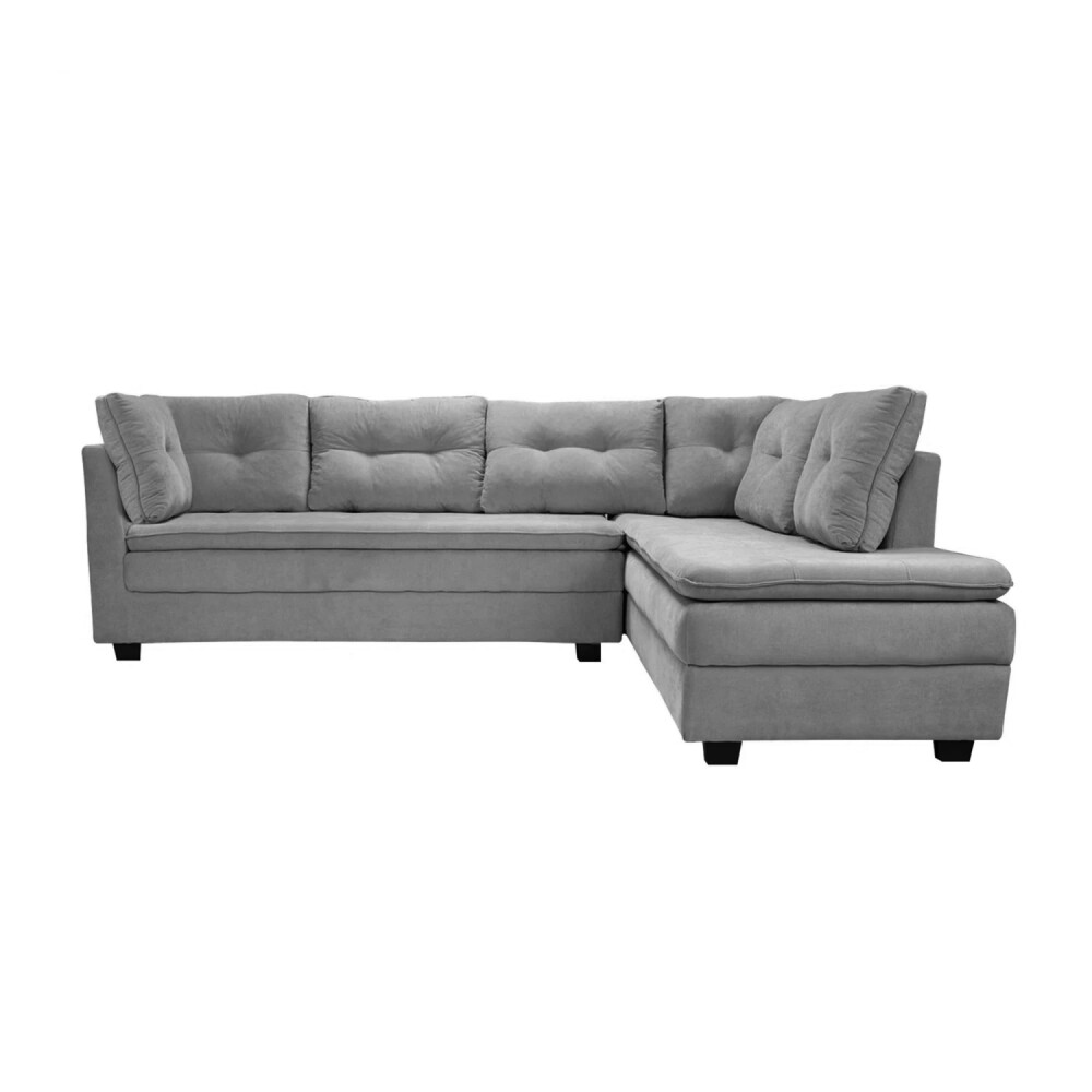 Sillon 3 cuerpos con Chaise - Coimbra Izquierdo Gris