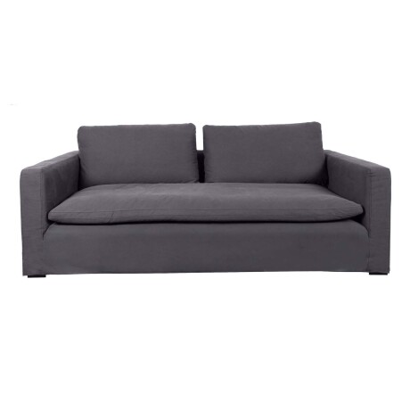 SOFÁ 3 CUERPOS TELA GRIS NUNU GRIS OSC
