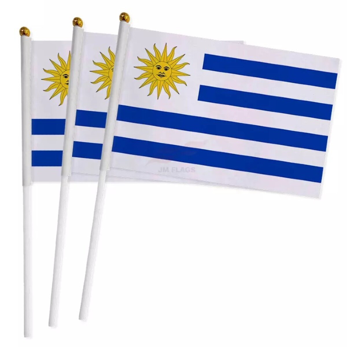 Bandera con Palo de Uruguay 