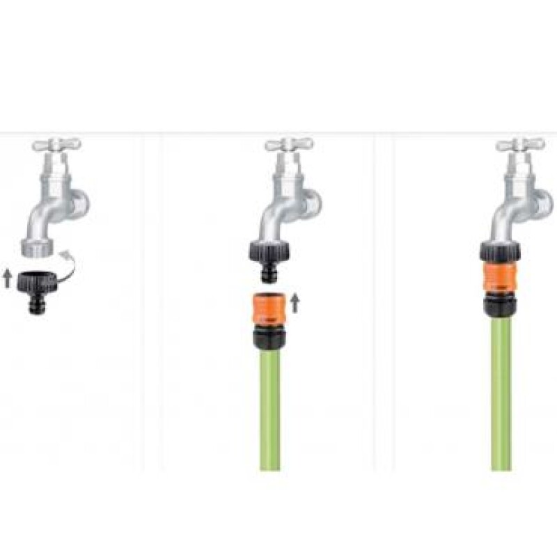 Acople rápido p/manguera c/cierre automático 1/2"