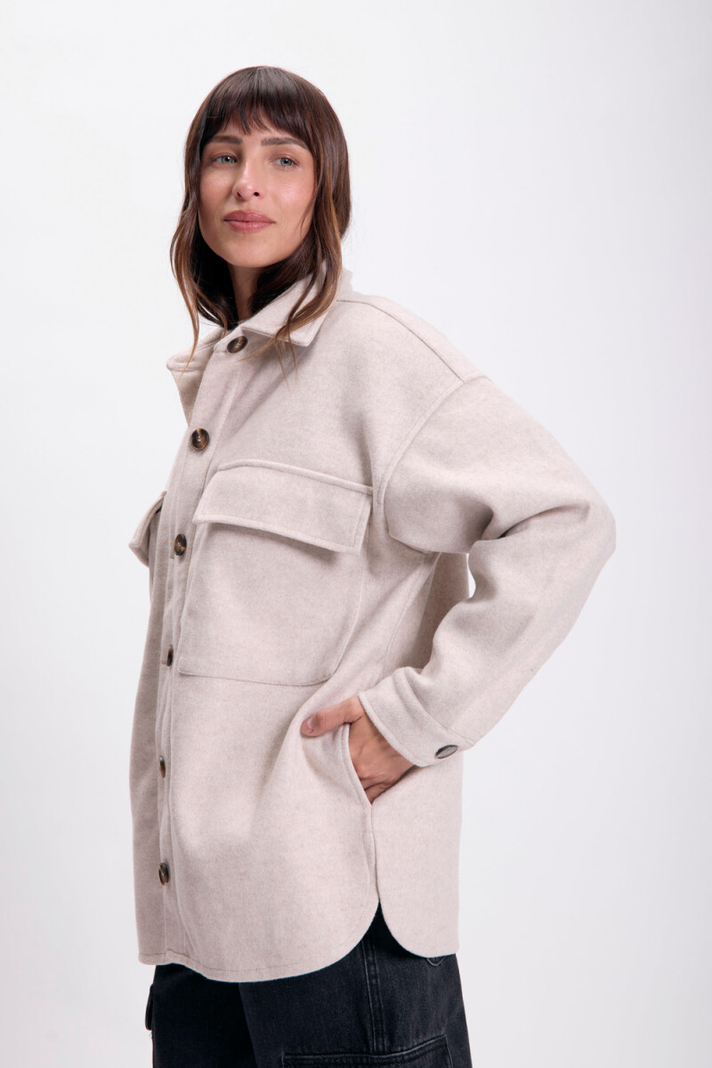 Sobrecamisa paño Beige
