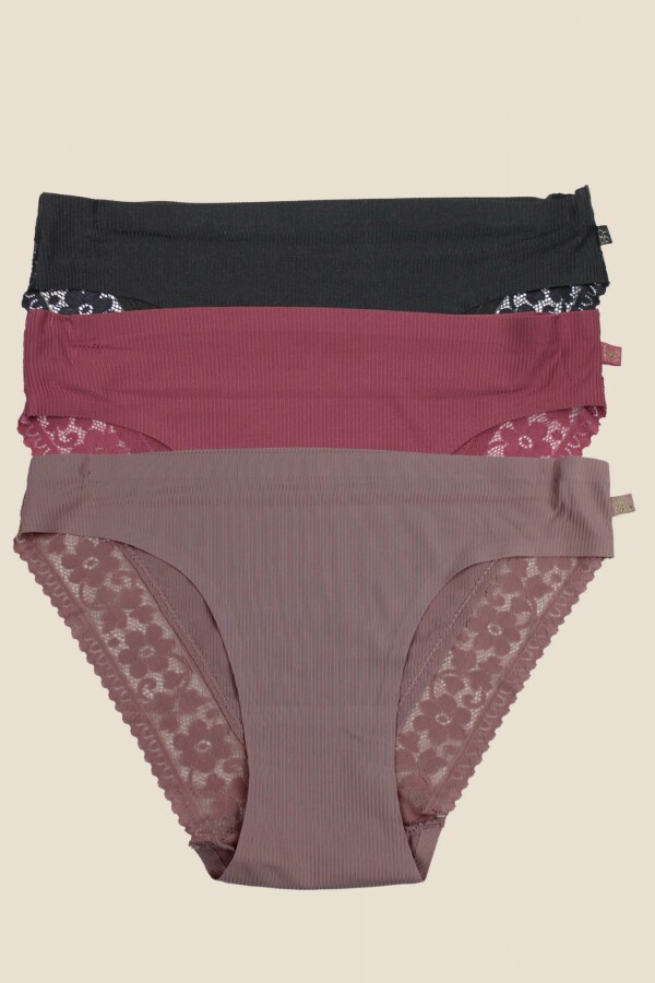 Panty Pack X 3 ROSA