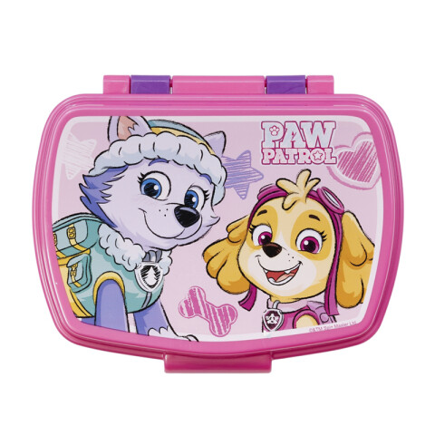 Vianda Plástica Infantil Paw Patrol 18 cm ROSA