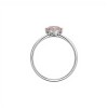 Anillo Rombo-Plata rodinada-Piedra Cuarzo rosa-AN2015 conpiedra
