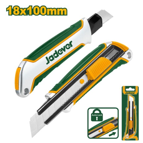 Trincheta Aluminio y Plástico 18 x 100mm Jadever JDSK4918 Trincheta Aluminio y Plástico 18 x 100mm Jadever JDSK4918