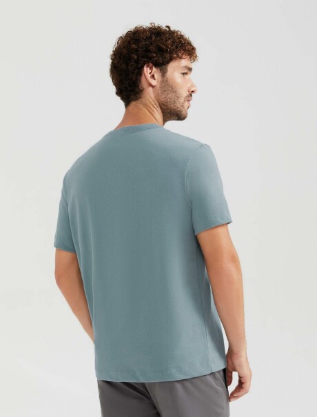 CAMISETA CON ESTAMPA MODELO COMFORT GRIS