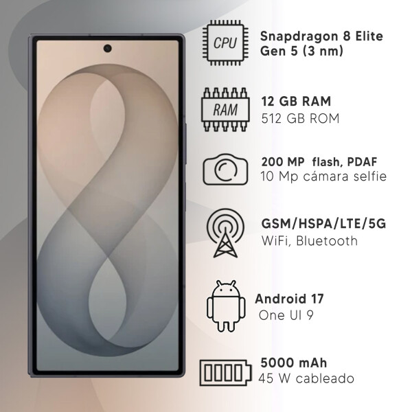 Samsung Galaxy Z Fold 8 Ultra 12/512gb 5g VIOLETA
