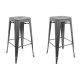 Taburete Tolix Pack 2 unidades Vintage Colores Hogar Pub Gris
