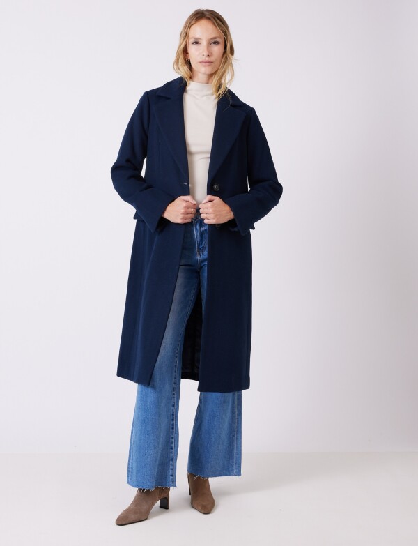 Tapado Largo Lana AZUL