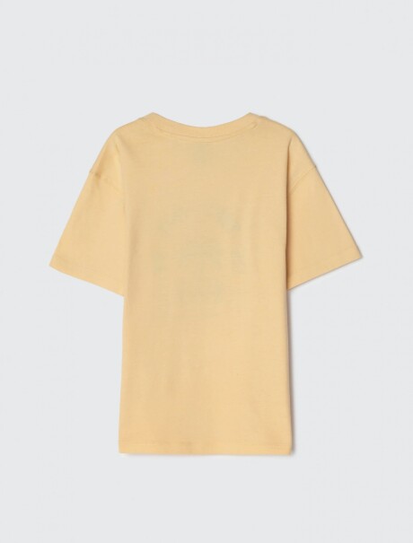 CAMISETA INFANTIL CON ESTAMPA AMARILLO